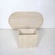 Medium Oval Travertine Coffee Table