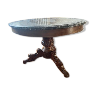 Empire period drum table with its St Anne marble basin