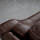 Vintage Mid-Century Scandinavian Modern Brown Leather Sofa, 1970s