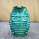 Vintage pitcher, vintage vase, Poët Laval pitcher, bandeau model, PL France, vintage carafe, decoration