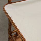 Vintage bamboo and rattan bar service