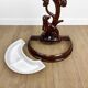 Art Nouveau umbrella stand or cane holder in enameled cast iron