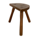 Tabouret de ferme tripode vintage - XXe siècle