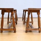 Pair of Benches, Louis XIII style – 20th