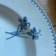 Deep plates Sarreguemines with carnation bouquets