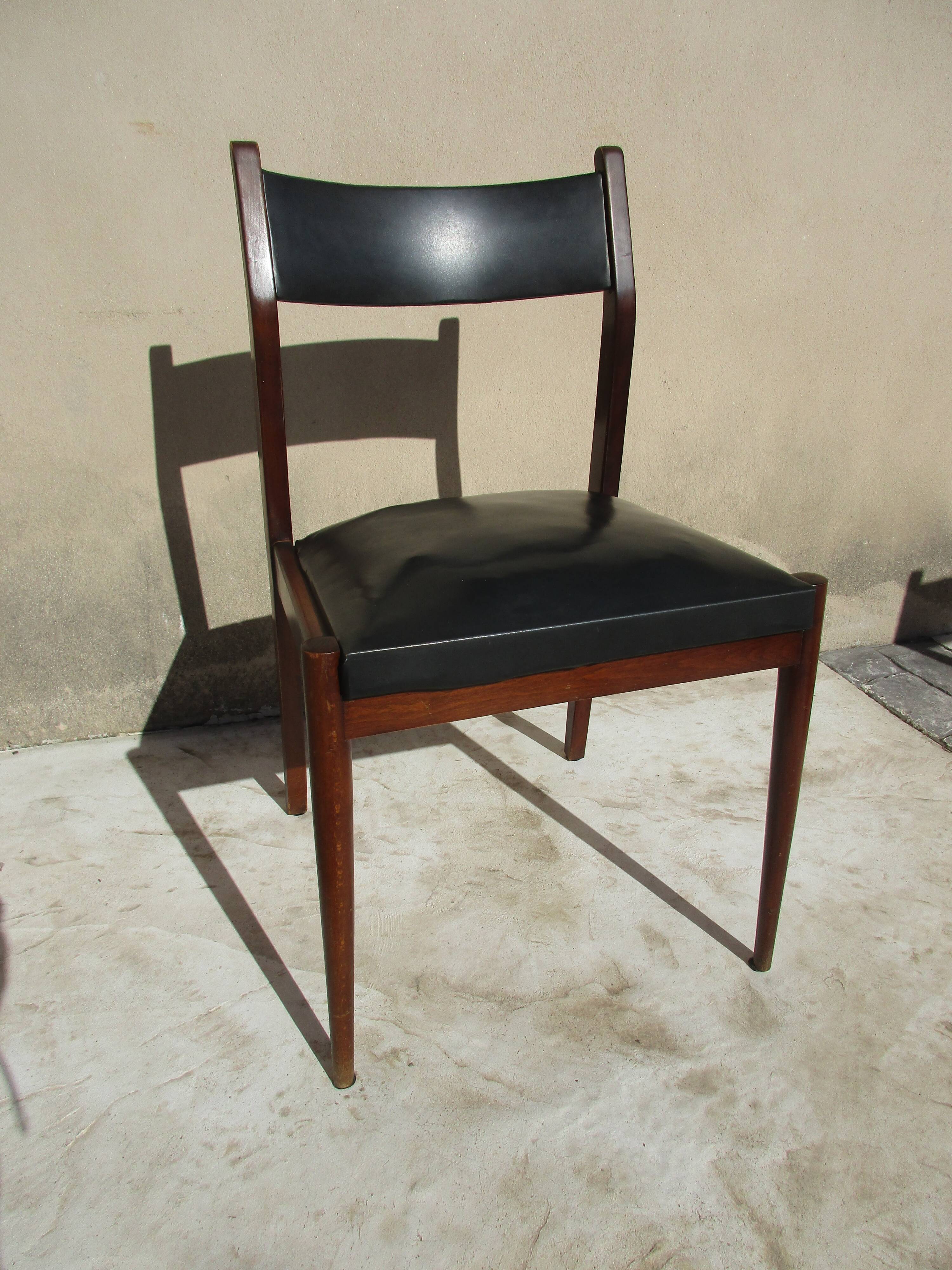 Lot of 6 chairs, 50s