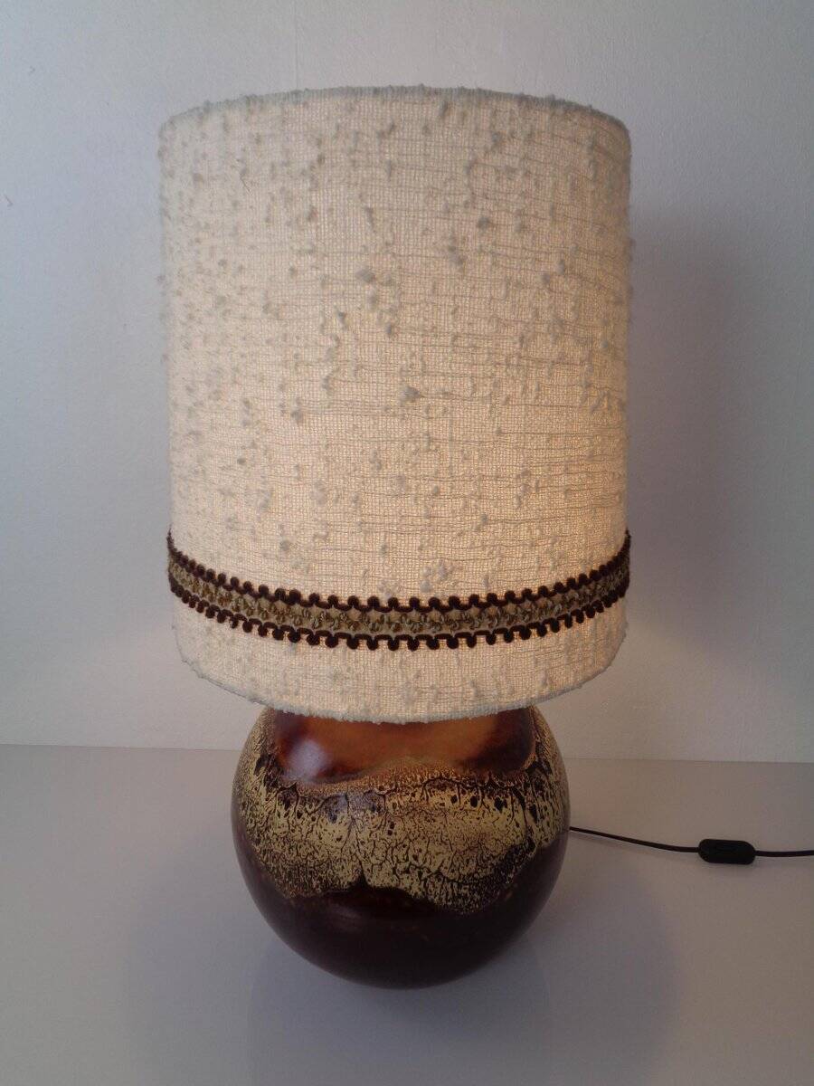 Pop Art German Ceramic Floor Lamp from Pan Keramik, 1970s