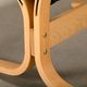 Ingmar Relling Siesta Lounge Chair and Ottoman in naturel Oak and Black Lea