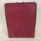 Barber mirror with chain, 28.5x22.5cm