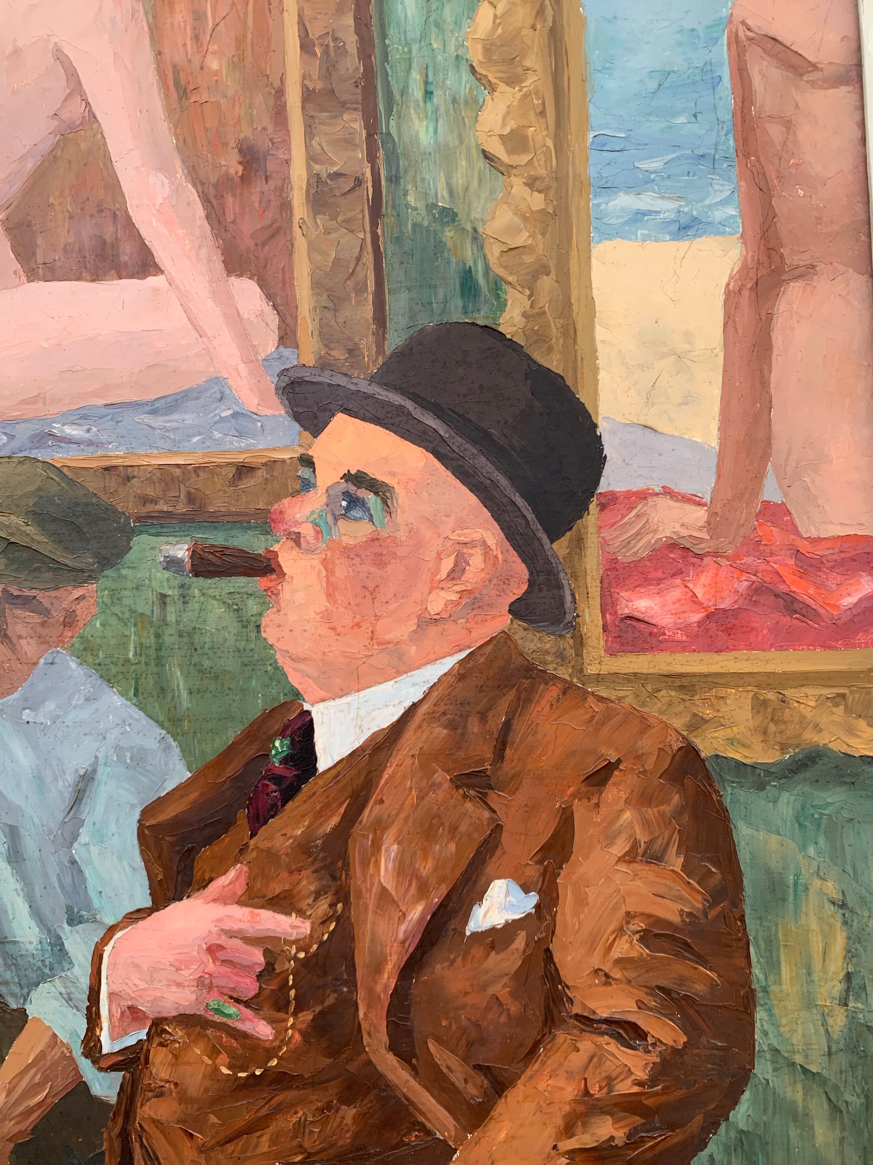 All sold! Large oil on canvas 1938.170 x125cm