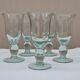 Service of 5 blown glass stemmed glasses