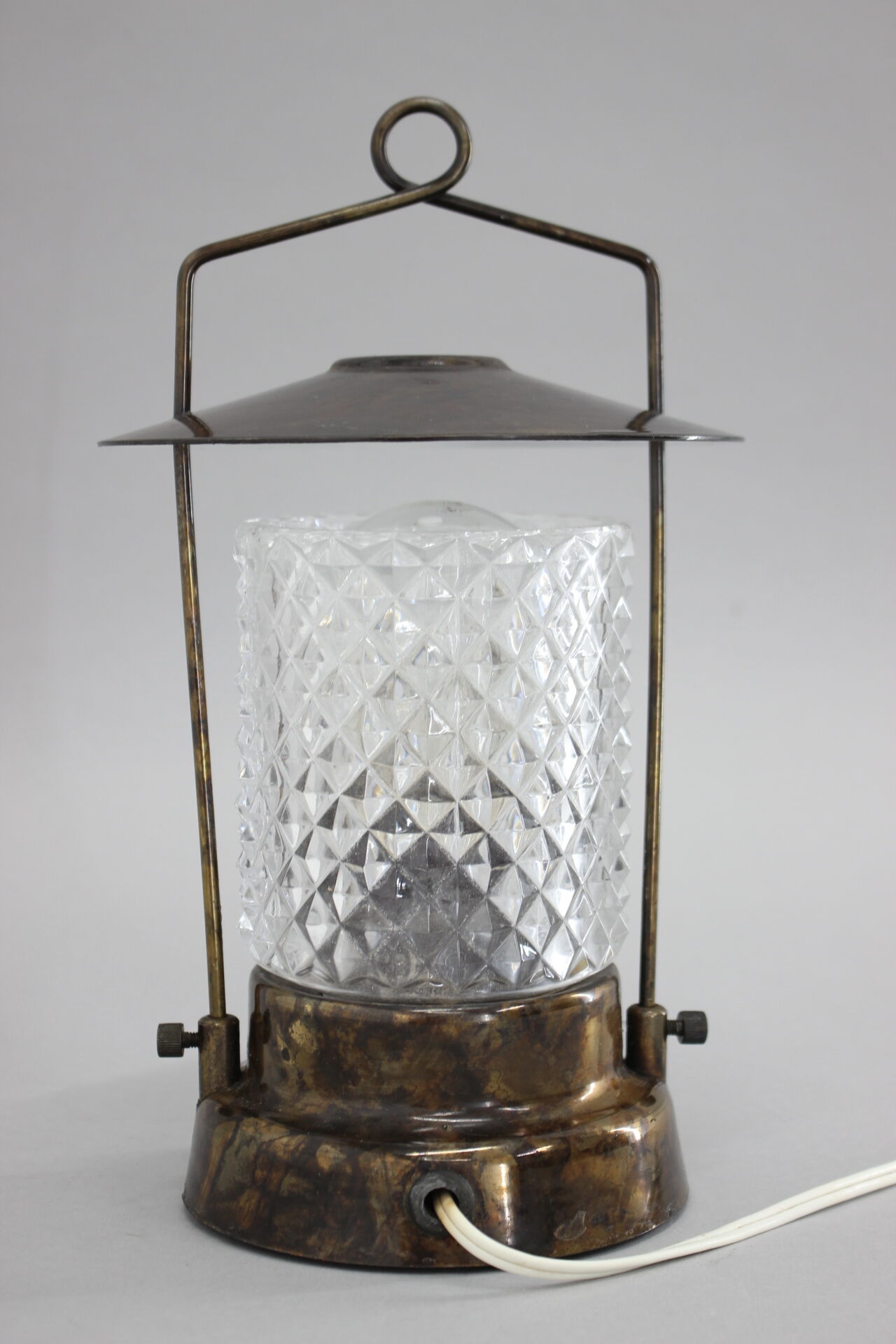 1970's Table Lamp / Lantern by Lidokov, Czechoslovkia