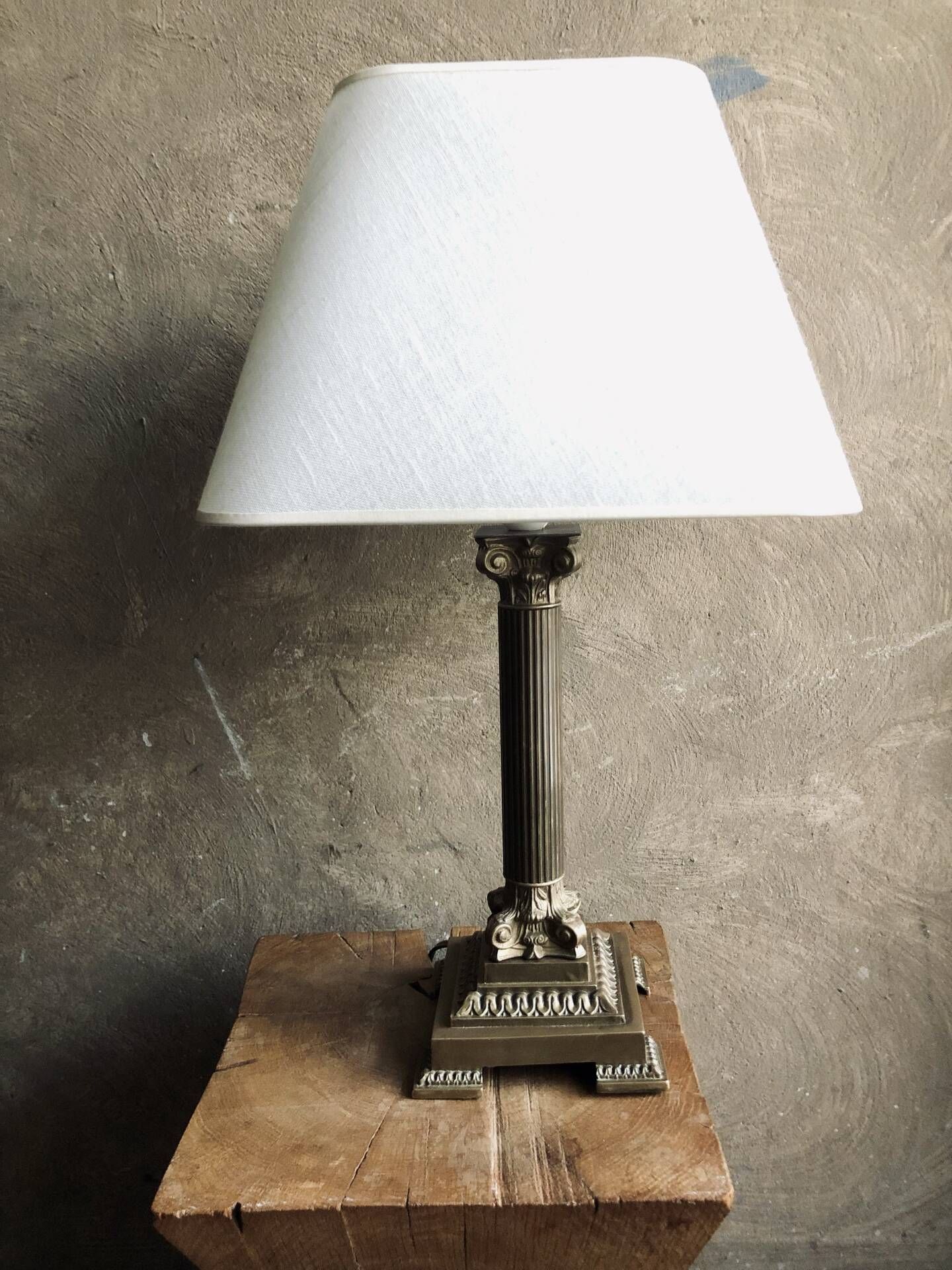 Empire style lamp - Bronze and gilded brass