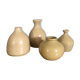 Set of 4 sandstone 70's vases