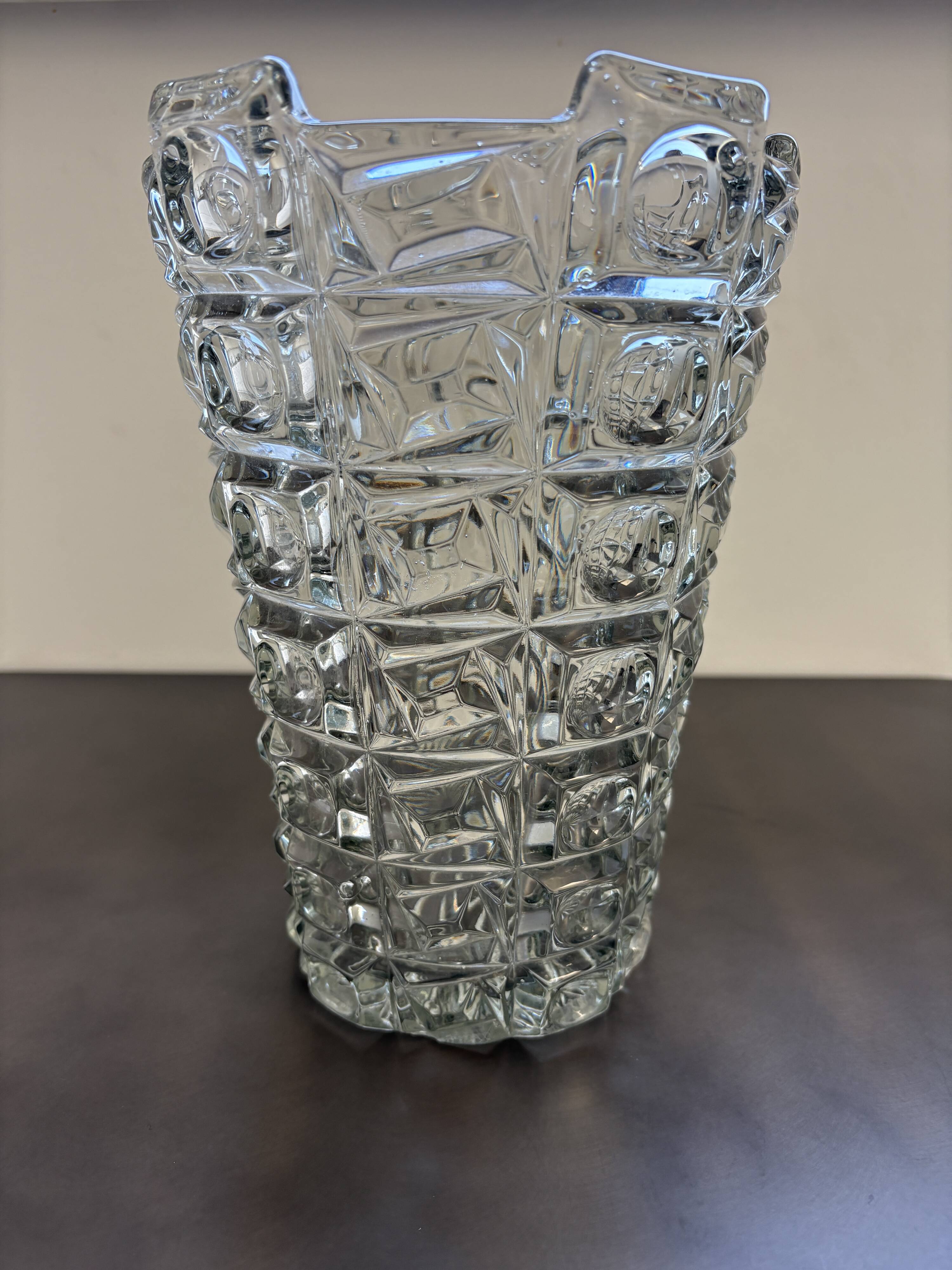 Sklo Union Libochovice crystal vase