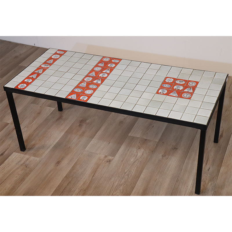 Roger Capron ceramic coffee table 1950