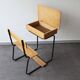 Vintage wooden school desk.