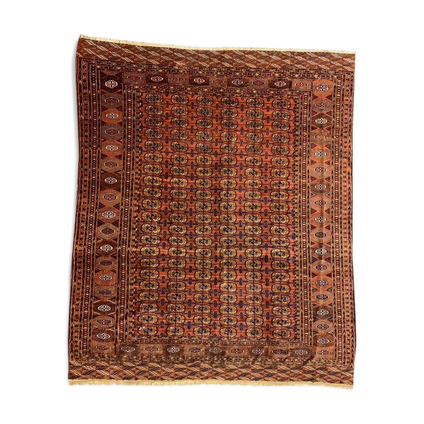 Turkmen tekke main carpet, 290x240 cm