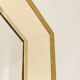 Octagonal mirror by Jean Claude Mahey, France 1970s