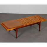 Slatted coffee table by František Mezulanik from the 1960s