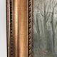 Antique original forest landscape oil painting c. 1910