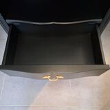 Tosconova black lacquered bookcase
