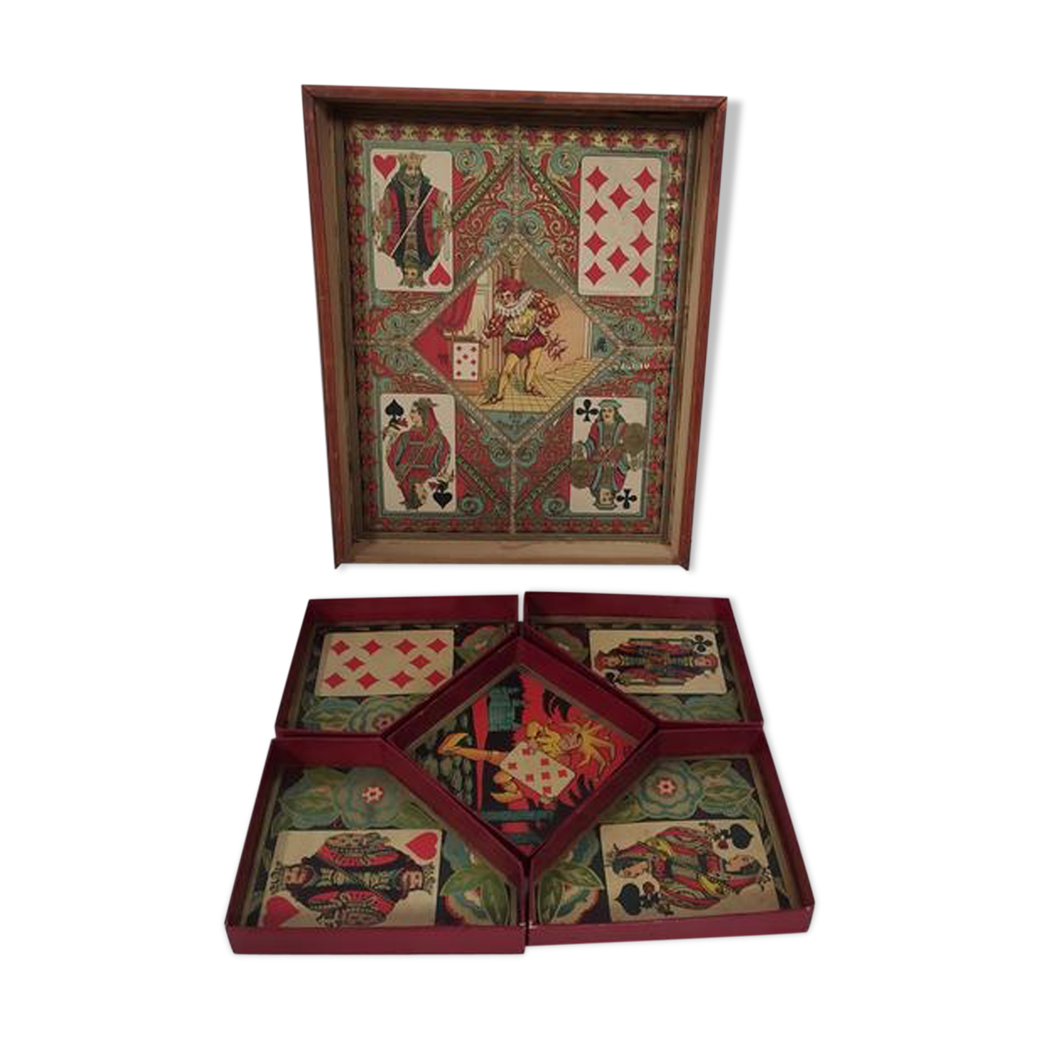 Yellow dwarf game box, vintage 1920