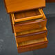 Bureau vintage scandinave danois en teck Boomerang, Peter Løvig Nielsen, 1950