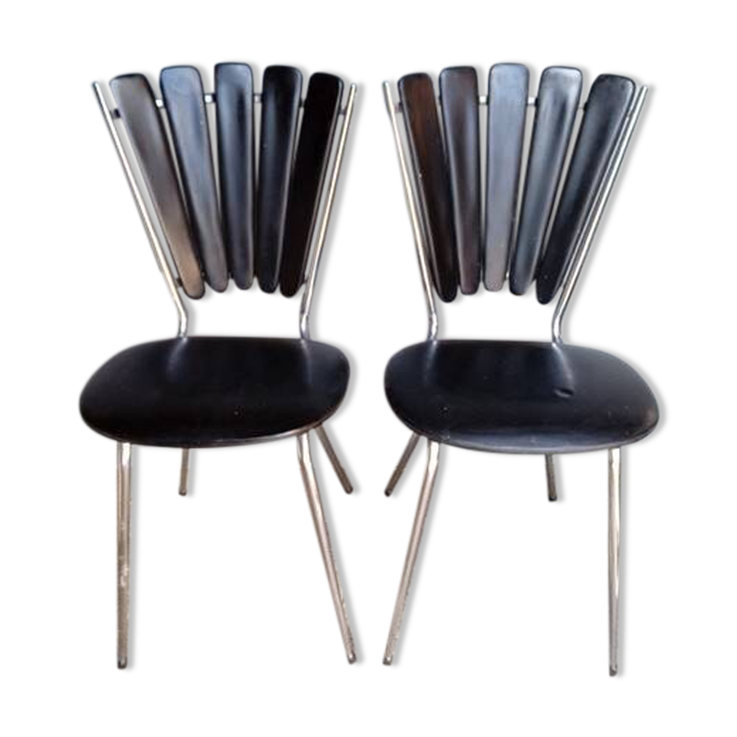 Pair of Margueritte design chairs ep 1950/60