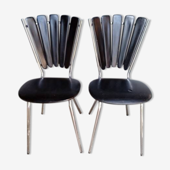 Paire de chaises Marguerite, ep 1950/60