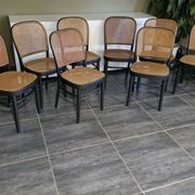 Set of 8 chairs no. 811 after Hoffmann, 1990s