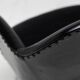 Set of 4 Saarinen executive chairs for Knoll in original black leather.