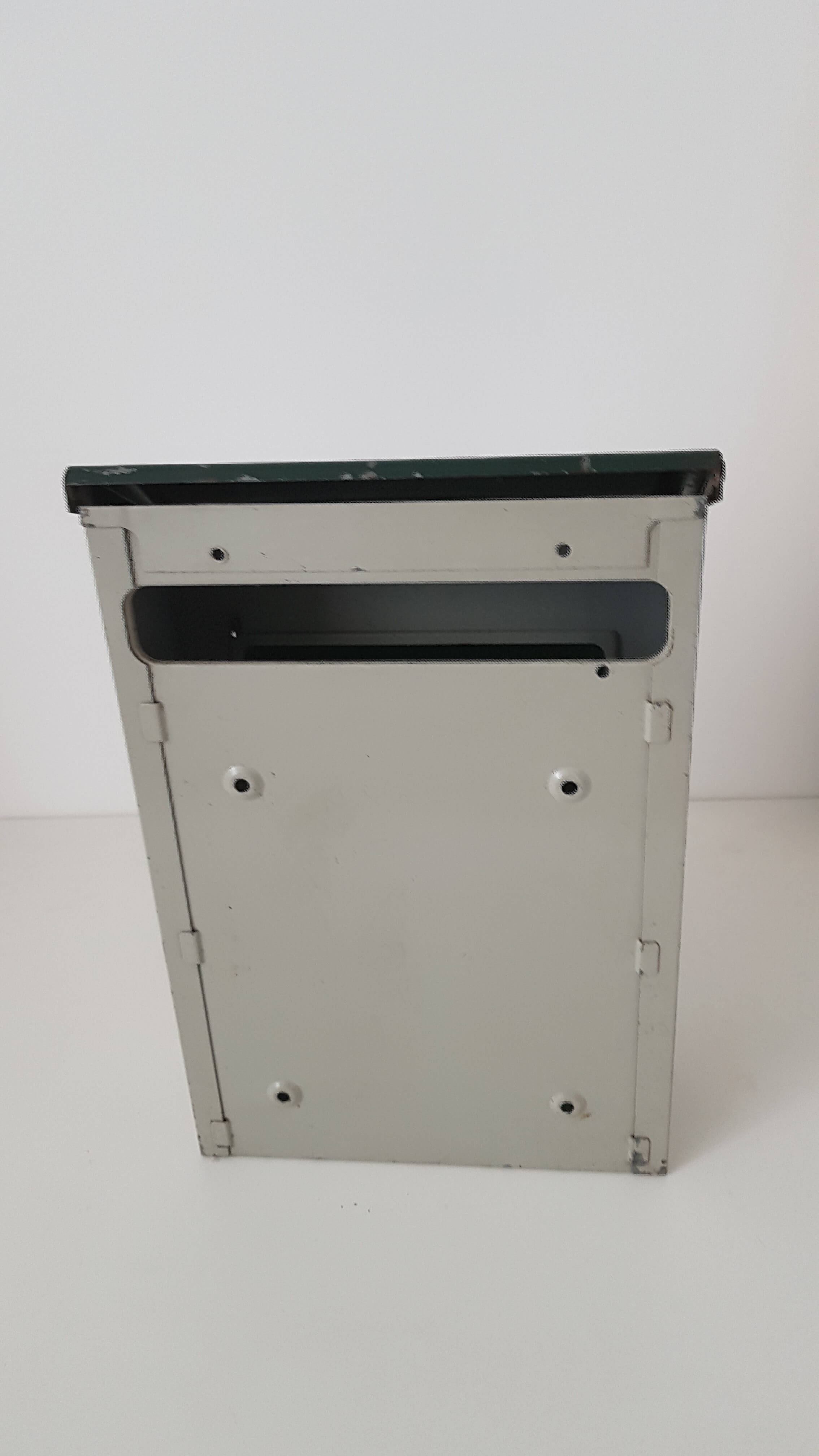 Vintage metal mailbox