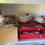 Cutlery set marly silver metal by christoffle