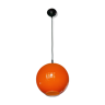 Orange ball hanging lamp 1970