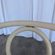 Vintage Thonet Style Dining Chair: White Beech Bentwood Cane Seat