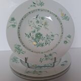 4 deep plates in porcelain by Bernardaud, model Beijing.