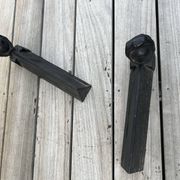 2 antique andirons