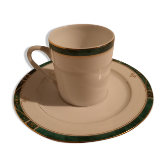 Tasse & soucoupe Philippe deshouliers "Scala vert"