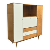 Secretary, bookcase, cupboard, wardrobe, 60s, vintage