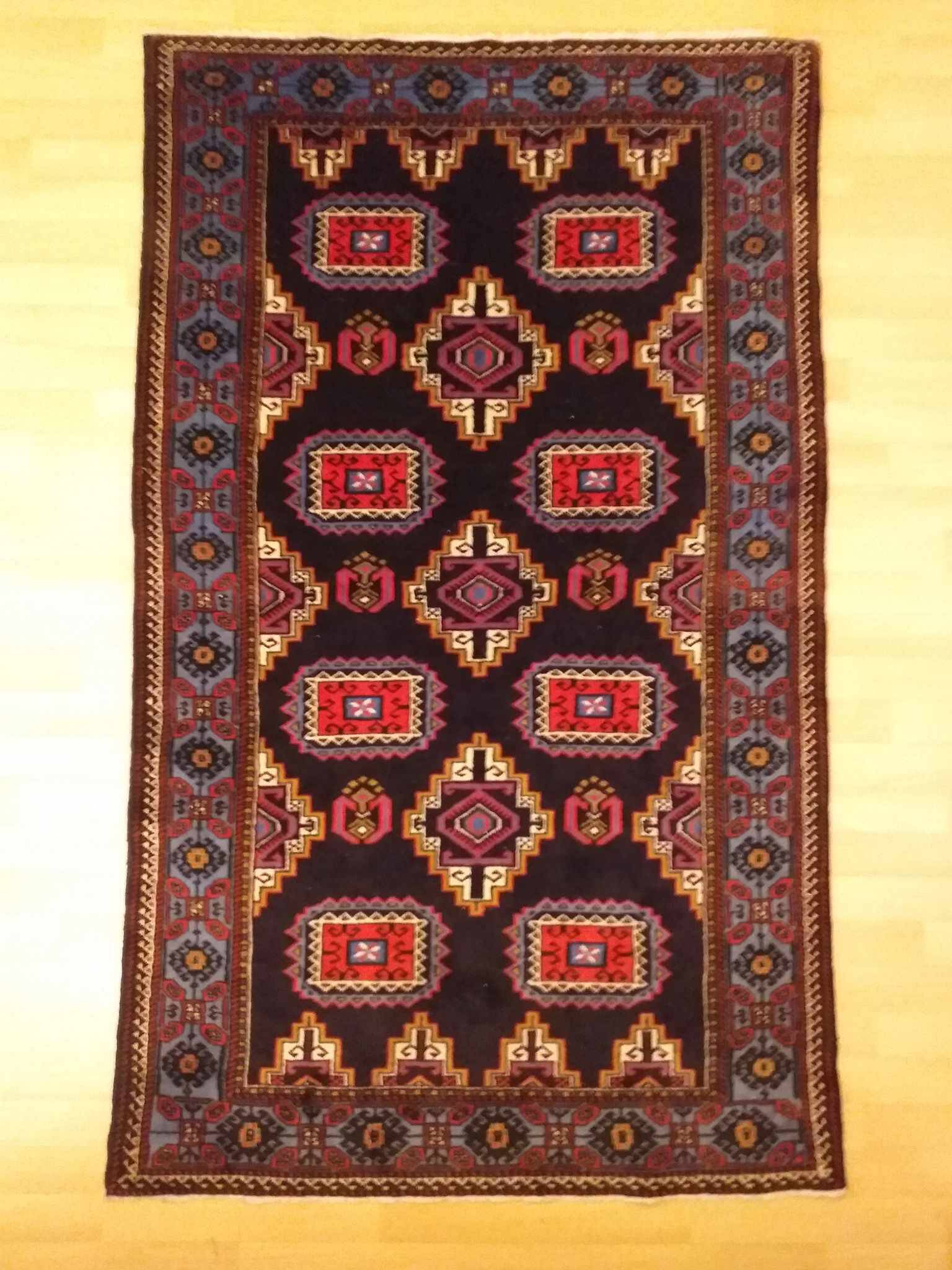 Handmade persian yalameh rug 204x124cm