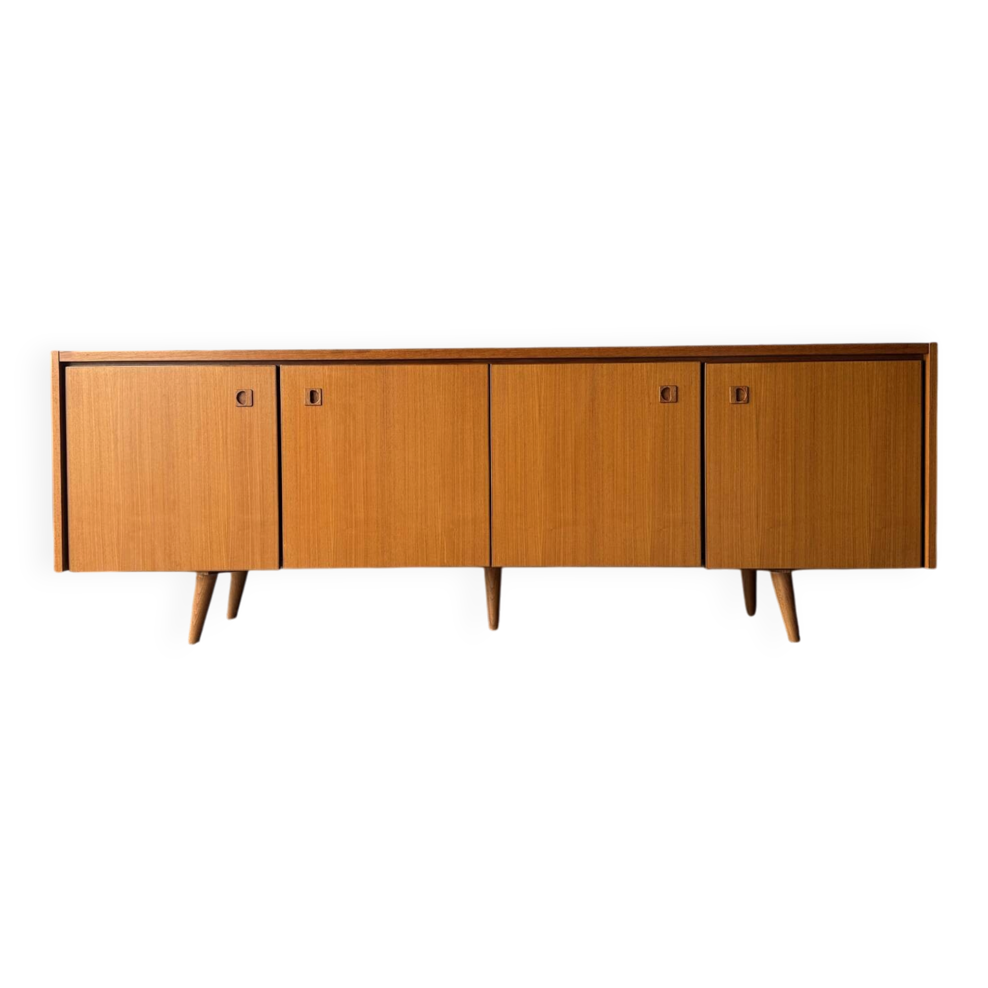 Vintage Scandinavian teak sideboard, 1970.