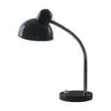 Lampe de table en acier noir du milieu du siècle