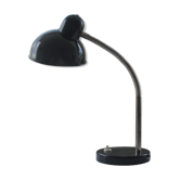 Lampe de table en acier noir du milieu du siècle