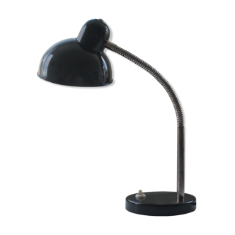 Mid century black steel table lamp