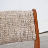 6 danish scandinavian chairs - teak & wool 1960