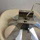 Applique fleur aluminium 1970