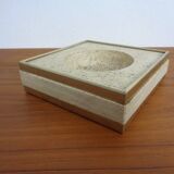Travertine & Brass Ashtray by Fratelli Mannelli, Italy, 1970s