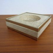 Travertine & Brass Ashtray by Fratelli Mannelli, Italy, 1970s