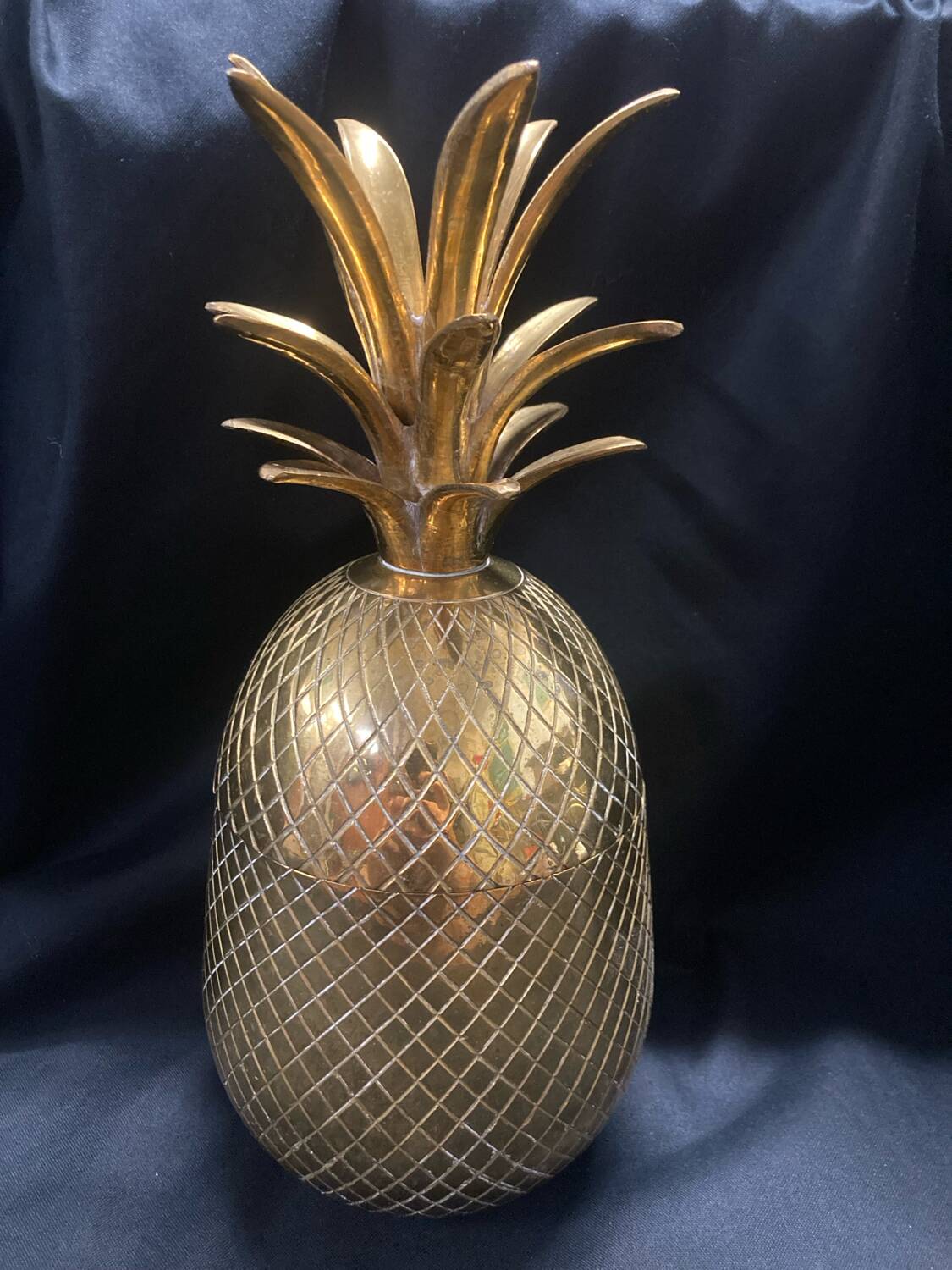Pineapple brass ice bucket